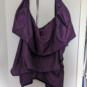 Purple Bustle with Asian design